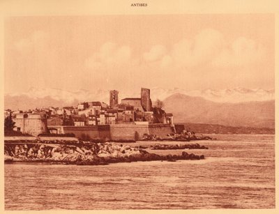 La cresta de los Alpes y Antibes de Unbekannt