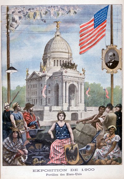 El pabellón americano en la Exposición Universal de 1900, París de Unbekannt