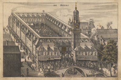 La Bolsa de Ámsterdam, principios del siglo XVII de Unbekannt