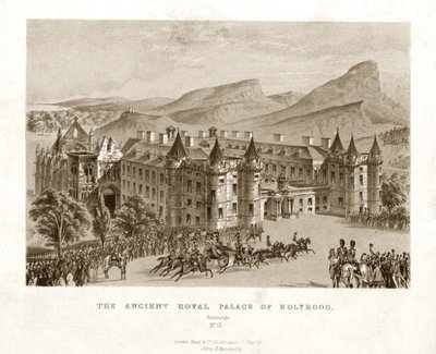 El antiguo Palacio Real de Holyrood. Edimburgo, mediados del siglo XIX de Unbekannt