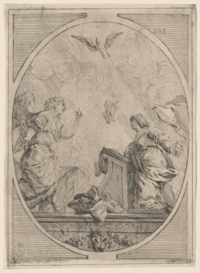 La Anunciación, c. 1730 de Unbekannt