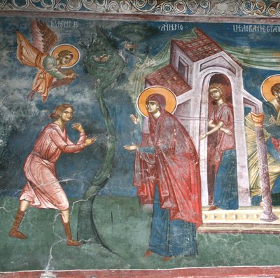 La Anunciación a Santa Ana, siglo XIV de Unbekannt