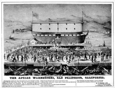 Los almacenes Apollo, San Francisco, California, siglo XIX 1937 de Unbekannt