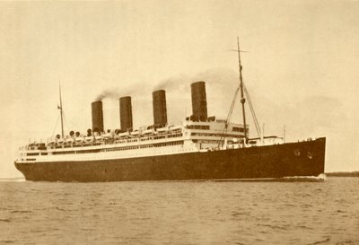 El Aquitania Cunard Line, 45,647 Toneladas, c1930 de Unbekannt