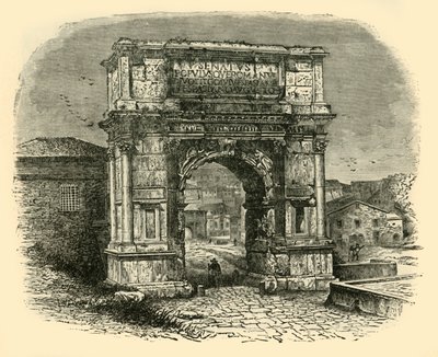 El Arco de Tito, Roma, 1890 de Unbekannt