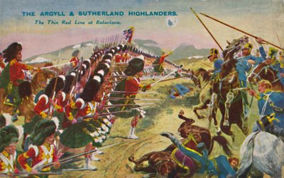 Los Argyll & Sutherland Highlanders. La delgada línea roja en Balaclava, 1854, 1939 de Unbekannt