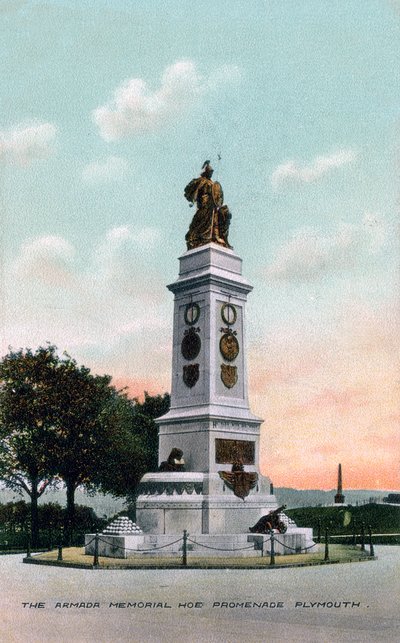 El Memorial de la Armada, Hoe Promenade, Plymouth, Devon de Unbekannt