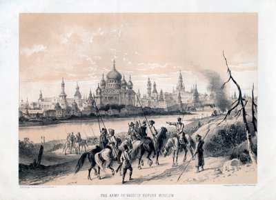 El ejército de Vassily ante Moscú de Unbekannt
