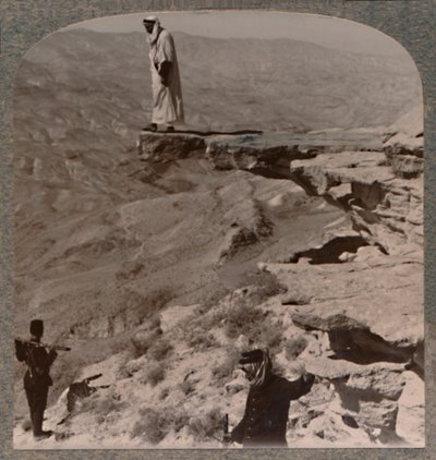 El Arno. Dragomán de pie sobre una roca, c1900 de Unbekannt