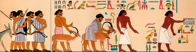 La llegada de una tribu de nómadas semitas a Egipto de Unbekannt