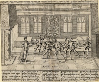 El asesinato del Duque de Guisa, 1588 de Unbekannt