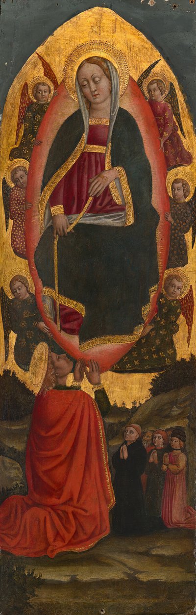 La Asunción de la Virgen con santos de un retablo agustino de Unbekannt
