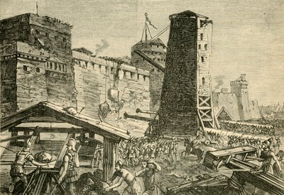 El ataque a Rodas, 1890 de Unbekannt
