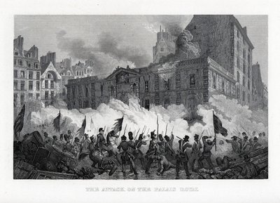 El ataque al Palacio Real, 1882 de Unbekannt