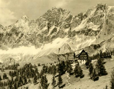La Austriahütte y el Dachstein, Estiria, Austria, c1935 de Unbekannt
