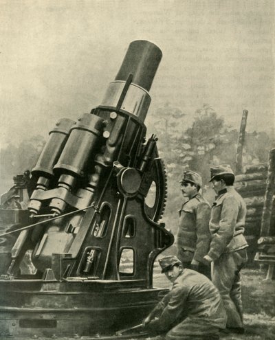 El obús de asedio austriaco de 12 pulgadas, 1914-1918, c. 1920 de Unbekannt