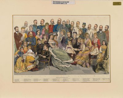 La Familia Imperial Austriaca, 1879 de Unbekannt