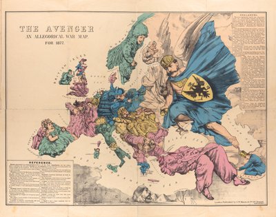 El Vengador: Un Mapa Alegórico de Guerra para 1877, 1876-1877 de Unbekannt