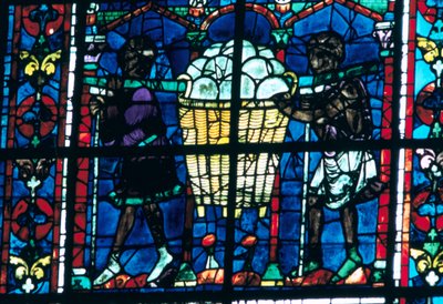 Los panaderos, vidriera, Catedral de Chartres, Francia, 1194-1260 de Unbekannt