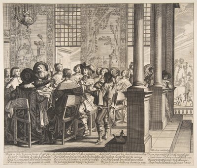El banquete para el regreso del hijo pródigo, ca. 1636 de Unbekannt