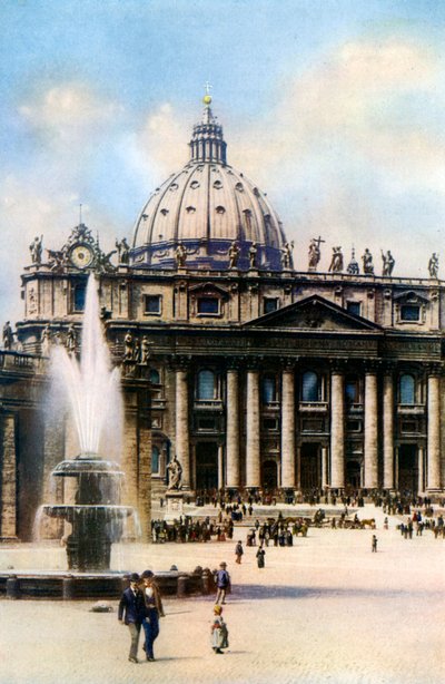 La Basílica de San Pedro, Roma, 1926 de Unbekannt
