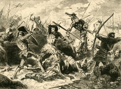 La batalla de Agincourt, 1415, 1890 de Unbekannt