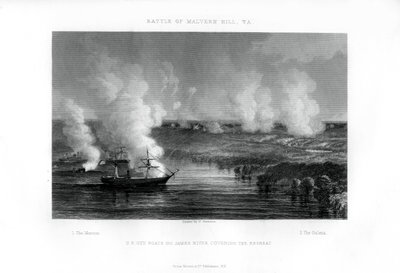 La Batalla de Malvern Hill, Virginia, 1 de julio de 1862 de Unbekannt