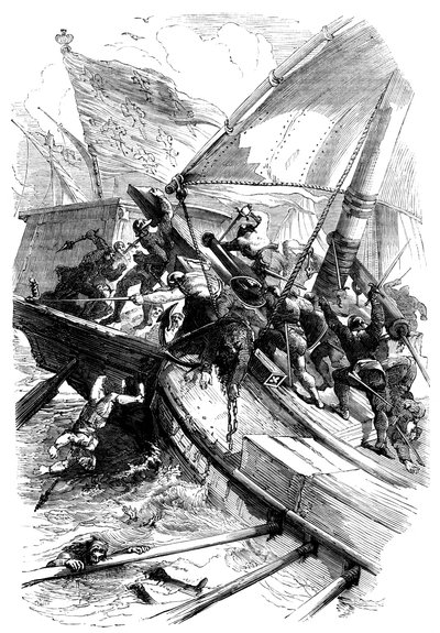 La Batalla de Sluys, 24 de junio de 1340 de Unbekannt
