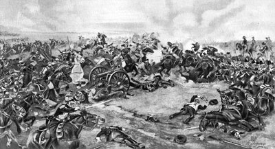 La Batalla de Waterloo, librada el 18 de junio de 1815, 1910 de Unbekannt