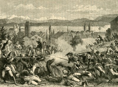 La batalla de Zúrich, 1799, 1890 de Unbekannt
