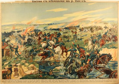 La batalla del río Vístula, 1915 de Unbekannt