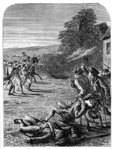 Las Batallas de Lexington y Concord, 19 de abril de 1775 de Unbekannt