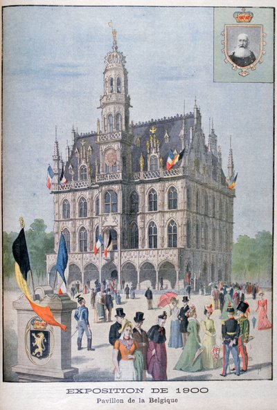 El pabellón de Bélgica en la Exposición Universal de 1900, París, 1900 de Unbekannt