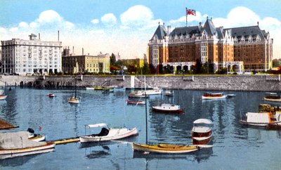El edificio Belmont, Union Club y Empress Hotel, Victoria, Columbia Británica, Canadá, c1900s de Unbekannt