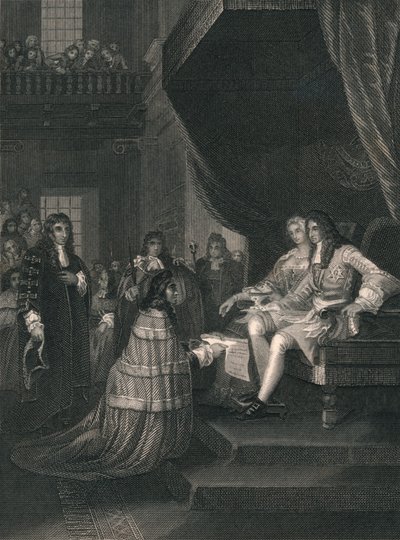 La Declaración de Derechos presentada a Guillermo y María, 1689, mediados del siglo XIX de Unbekannt
