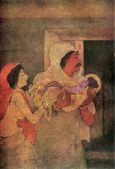 El nacimiento de Krishna, 1920 de Unbekannt