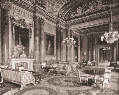 El Salón Azul, Palacio de Buckingham, Londres, 1894 de Unbekannt