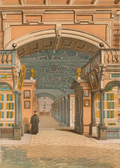 La Biblioteca Bodleiana, Oxford, c. 1845, 1864 de Unbekannt