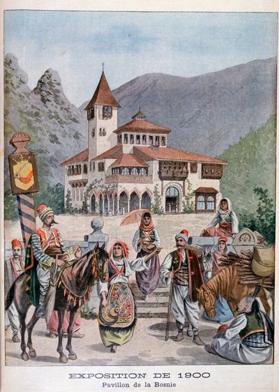 El pabellón bosnio en la Exposición Universal de 1900, París, 1900 de Unbekannt