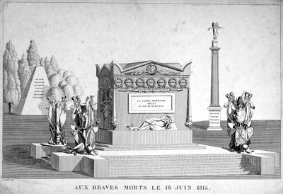 Los Valientes Muertos del 18 de junio de 1815, siglo XIX de Unbekannt