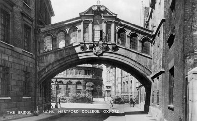 El Puente de los Suspiros, Hertford College, Universidad de Oxford, Oxford, principios del siglo XX de Unbekannt