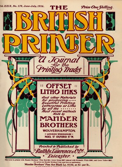 El impresor británico - anuncio, 1916 de Unbekannt