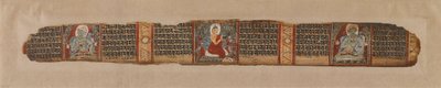 El Buda distribuye miel, de un manuscrito Prajnaparamita, siglo XII de Unbekannt