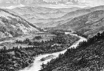El valle de Bukhtarma en las Montañas Altay, 1895 de Unbekannt