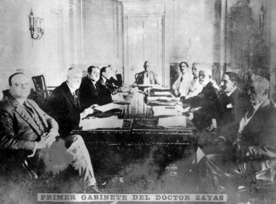 El gabinete de Alfredo de Zayas, c1910 de Unbekannt