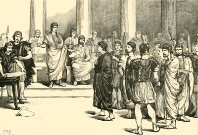 Los Conspiradores de Catilina ante el Senado, 1890 de Unbekannt