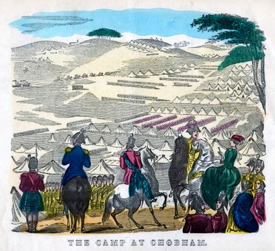 El campamento en Chobham, siglo XIX de Unbekannt