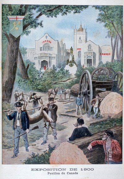 El pabellón canadiense en la Exposición Universal de 1900, París, 1900 de Unbekannt