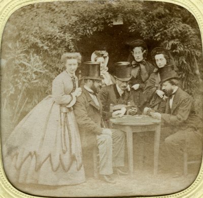 El Juego de Cartas, c1850 de Unbekannt