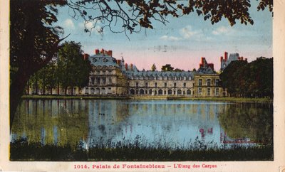 El estanque de carpas, Palacio de Fontainebleau de Unbekannt